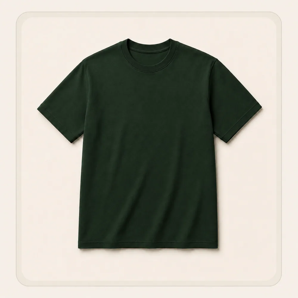 T-shirt: Forest green, front